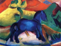 „Blaue Pferdchen“ von Franz Marc „Blaue Pferdchen“ von Franz Marc