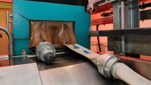 Feuerwehrwerkstätten Schlauchwaschmaschine im Einsatz