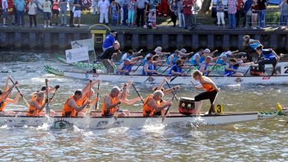 Drachenbootrennen beim Saar-Spektakel am Samstag, 6. August 2016. Drachenbootrennen beim Saar-Spektakel am Samstag, 6. August 2016.