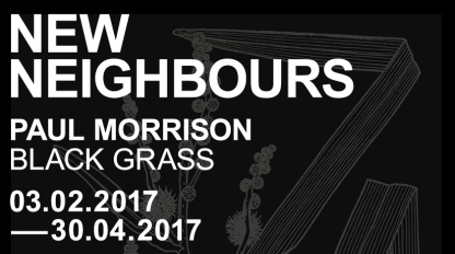 Paul Morrison, Black Grass, 2017, Einladungskarte Stadtgalerie Saarbrücken