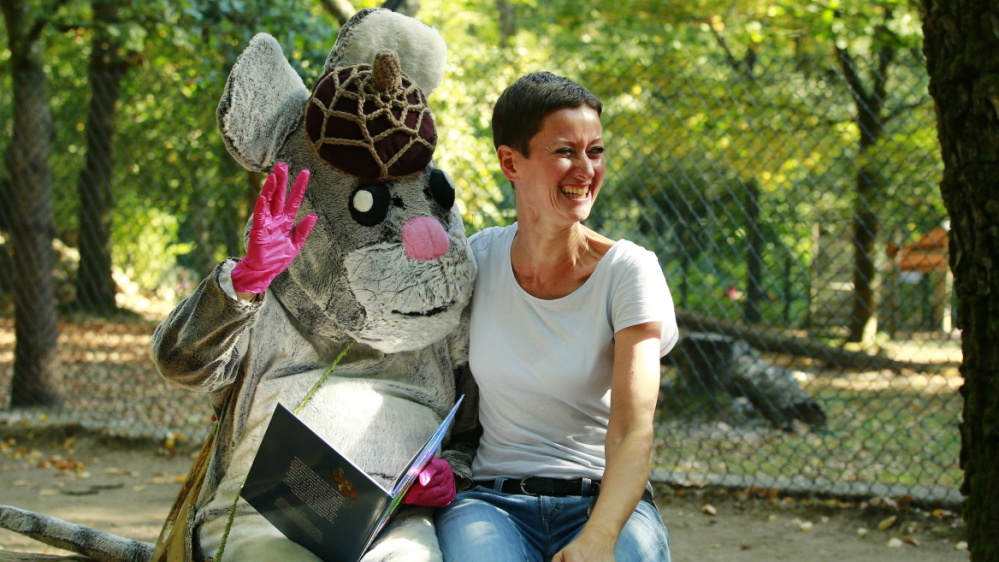 Emil Mausezahn mit seiner Autorin Simone Harsch Emil Mausezahn mit seiner Autorin Simone Harsch