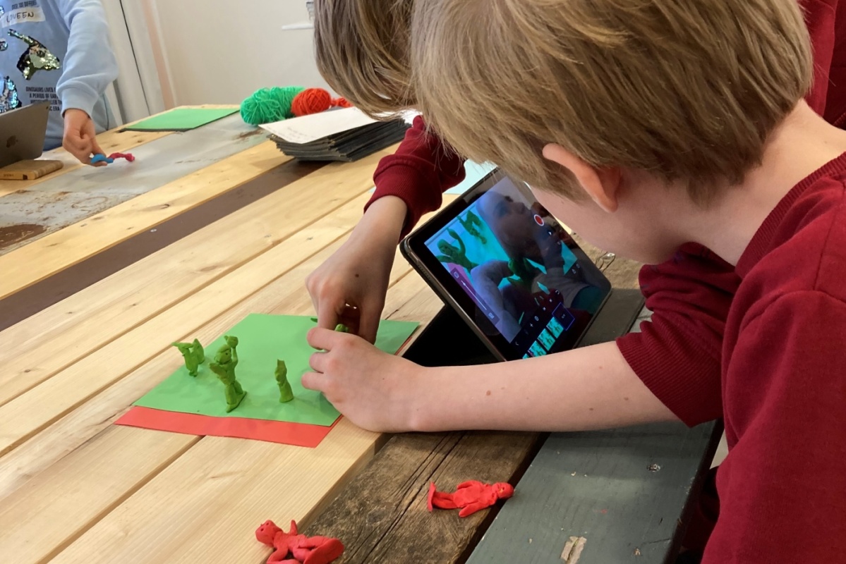 Arbeit am Stop-Motion Film