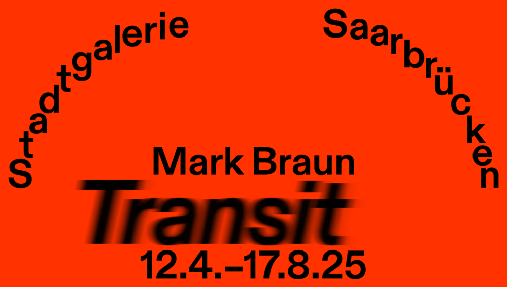 Webbanner zur Ausstellung Transit von Mark Braun