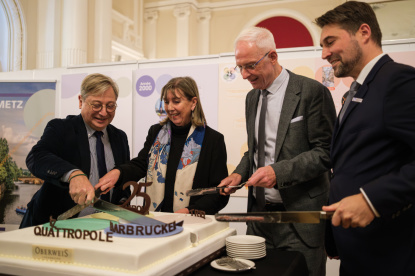 25 Jahre QuattroPole - Kuchenschneiden